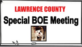 LAWRENCE COUNTY BOARD OF EDUCATION  SPECIAL MEETING OCTOBER 29